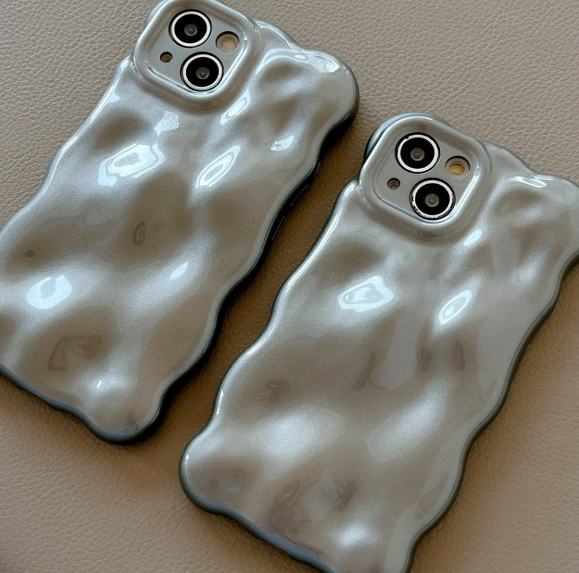 Pure Gray Meteorite Pattern Creative Soft Shell Phone Case