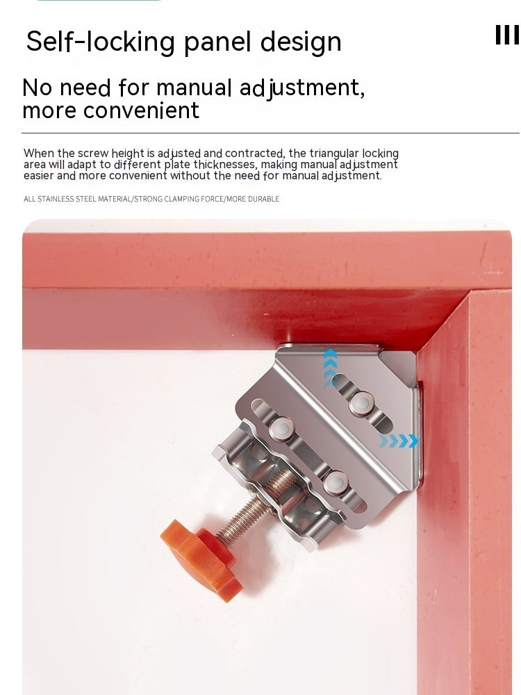 Stainless Steel Woodworking Right Angle Clip Photo Frame And Picture Frame Quick Fixing Clip