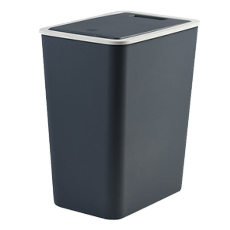 Bathroom Kitchen PP Floor Clamping Ring Trash Can Household