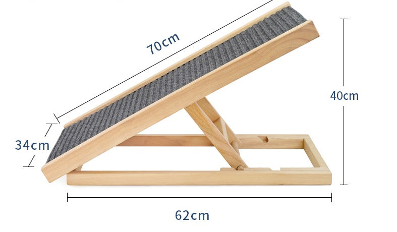 Solid Wood Adjustable Dog Ladder Sofa
