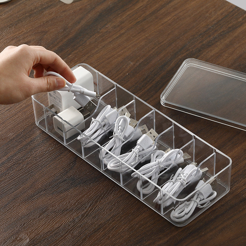 Dustproof Storage Cable Box Hub Organizing Desktop