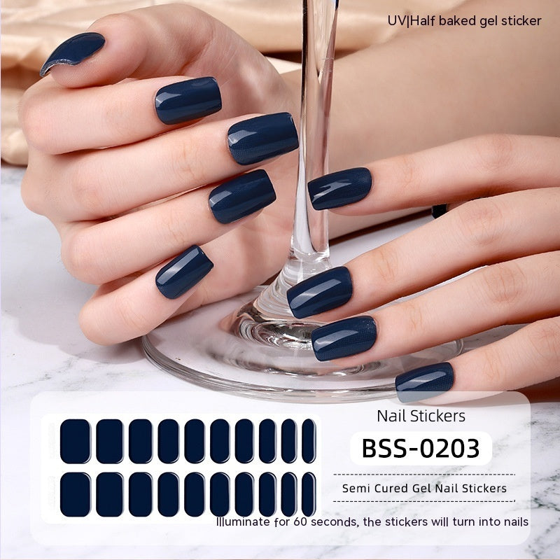 Gel Nail Art Sticker Semi-curing Gel