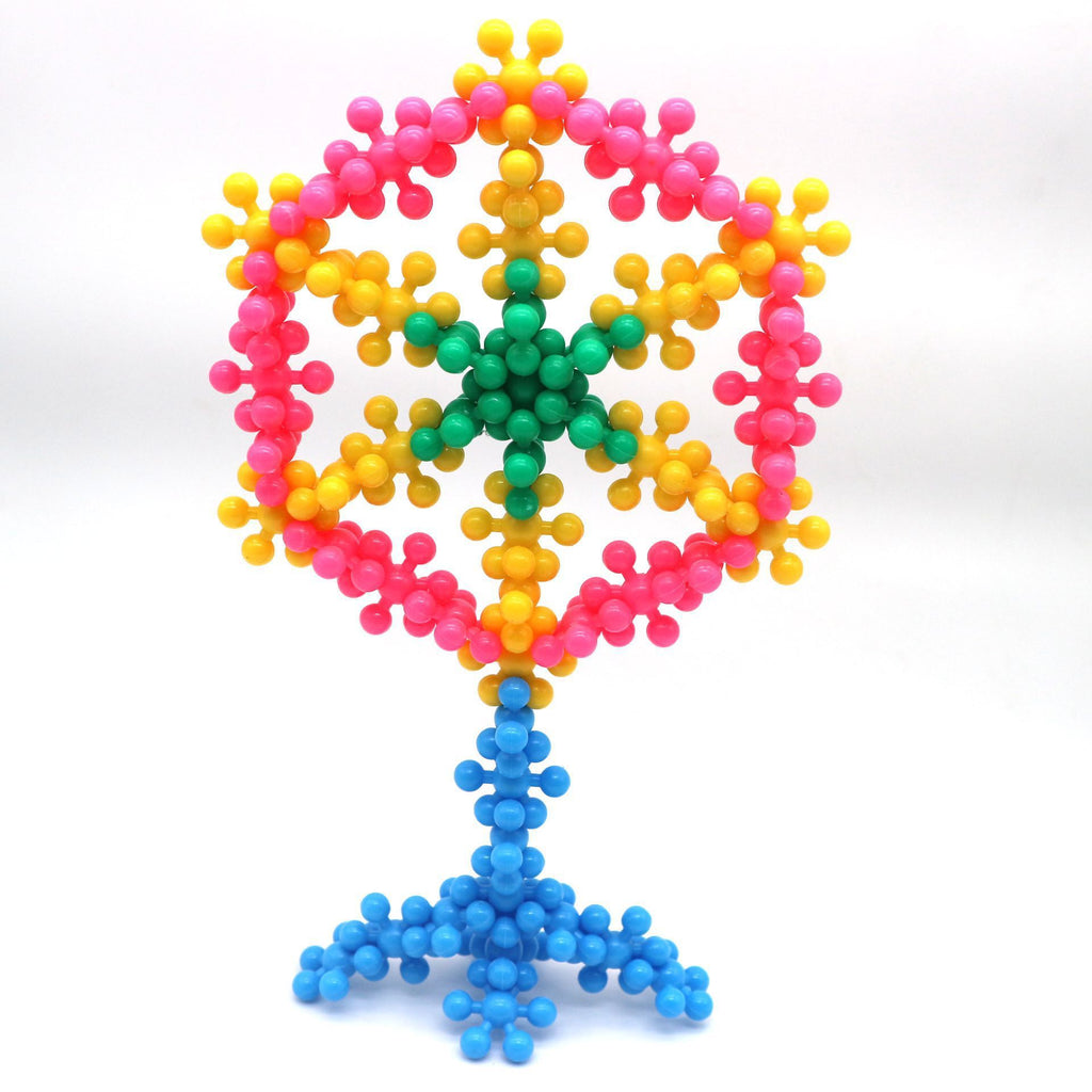 Creative DIY Building Blocks 3D Plum Blossom Children's Toys