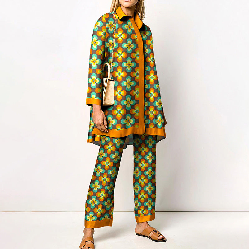 Spring And Autumn Long Sleeve Women's Shirt Outfit