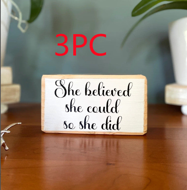 English Letters Desktop Ornaments