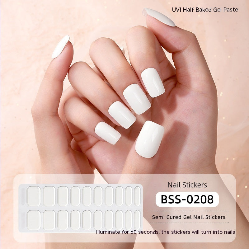 Gel Nail Art Sticker Semi-curing Gel