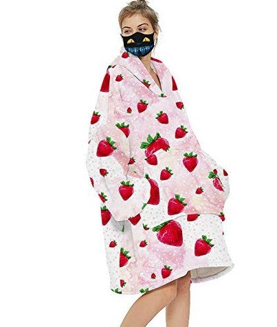 Leisure Home Lazy Blanket Plus Velvet Thick Free Size Blanket