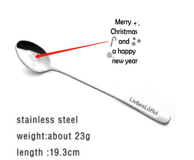 Stainless Steel Spoon You Are My Sunshine Couple Family Tableware