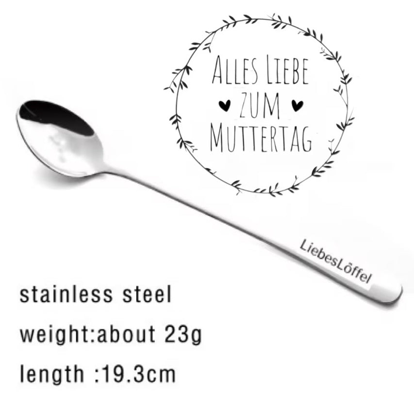 Stainless Steel Spoon You Are My Sunshine Couple Family Tableware