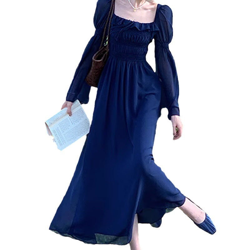 Elegant French Cinched Slimming Long Dress Children