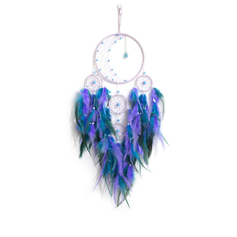Indian Dreamcatcher Pendant Natural Crystal Stone Home Decoration