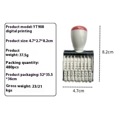 Adjustable Year Month Day Roller Wheel Manual Account