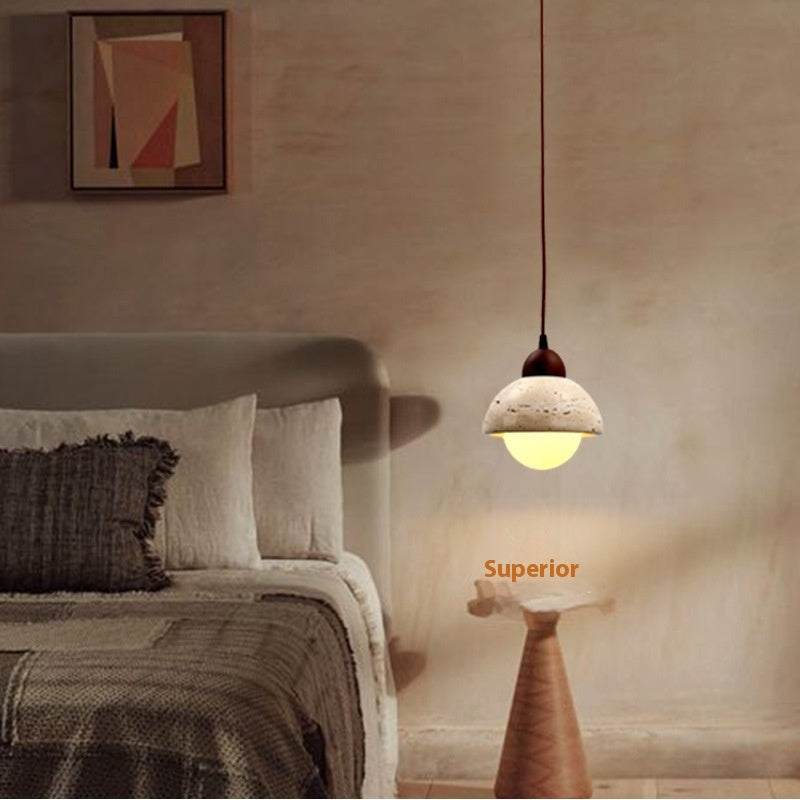 Retro Dining-room Lamp Bedroom Bedside Chandelier Cream Style