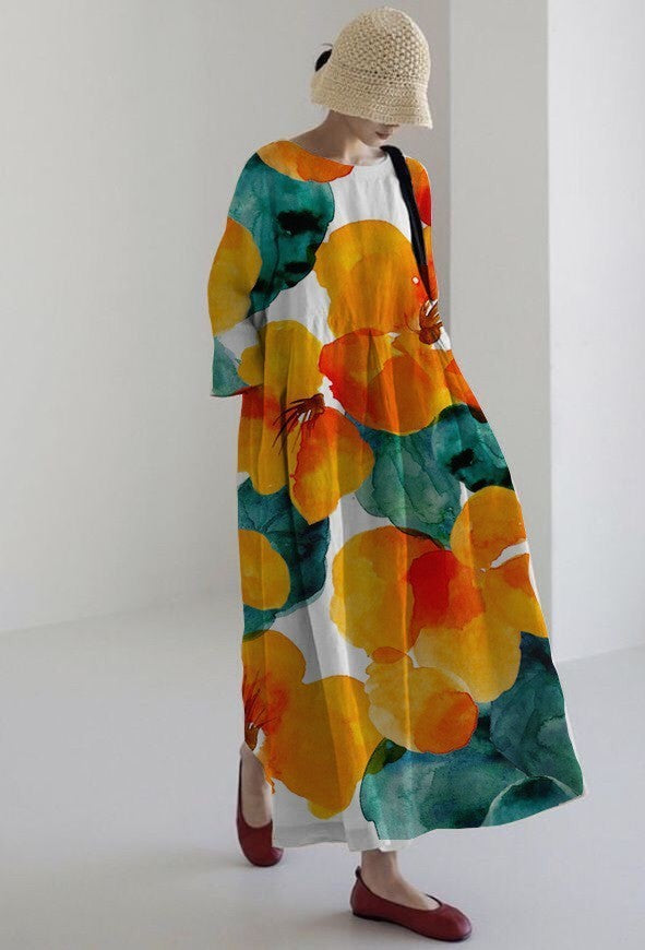 3D Pull Frame Craft Leisure Fashion Lady Dress