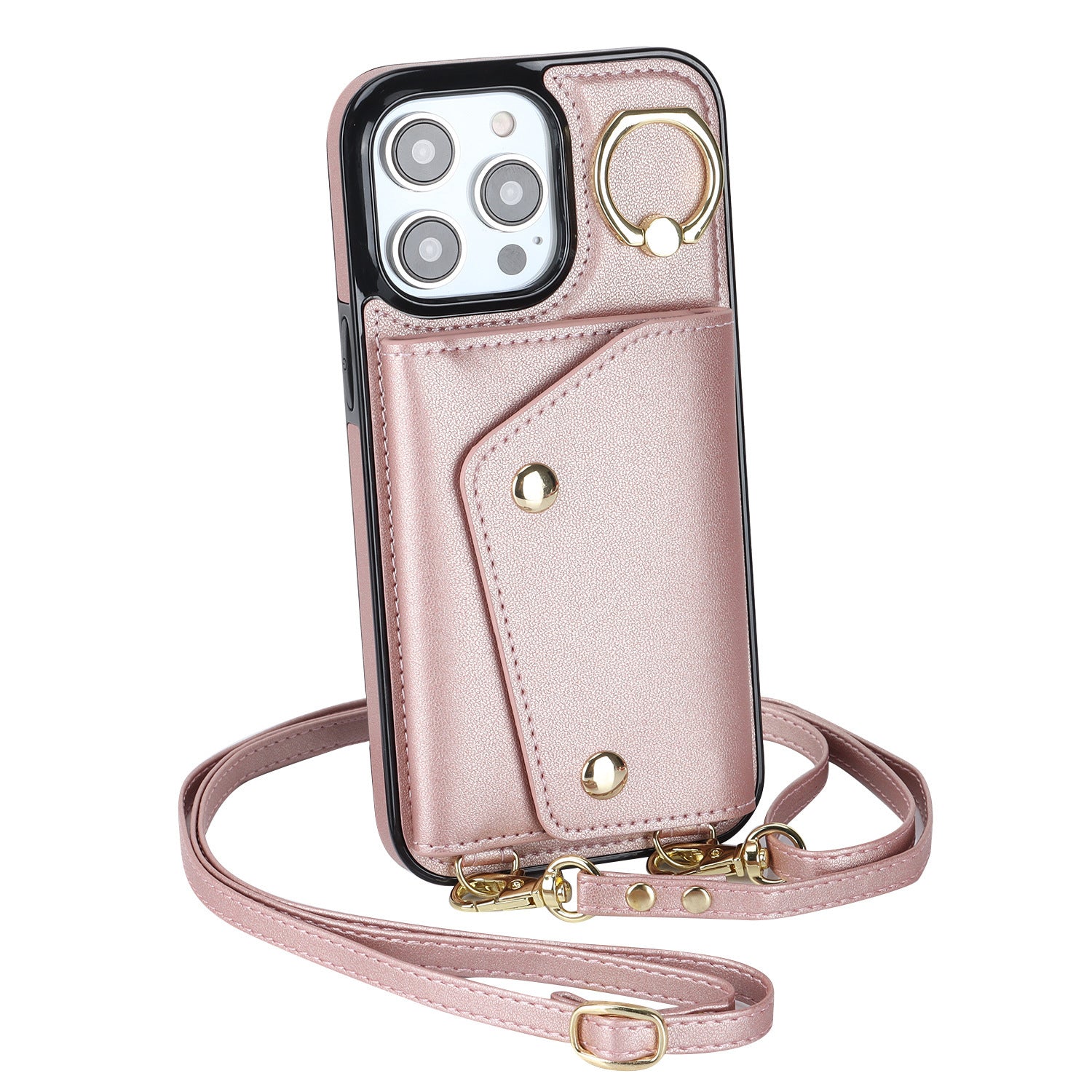Fashion Carrying Strap Leather Phone Case