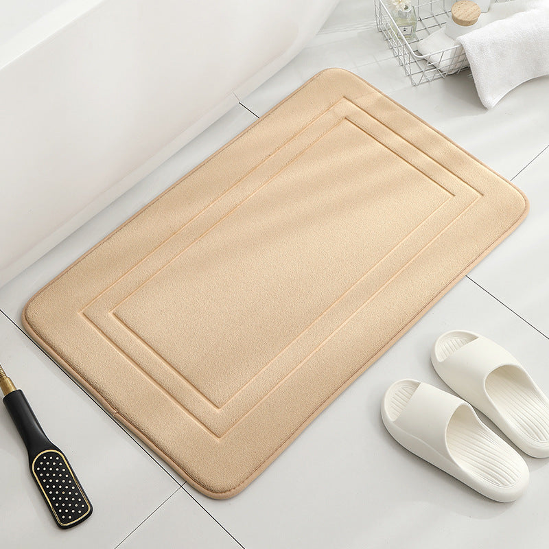 Modern Minimalist Sponge Bathroom Door Non-slip Absorbent Home Ground Mat