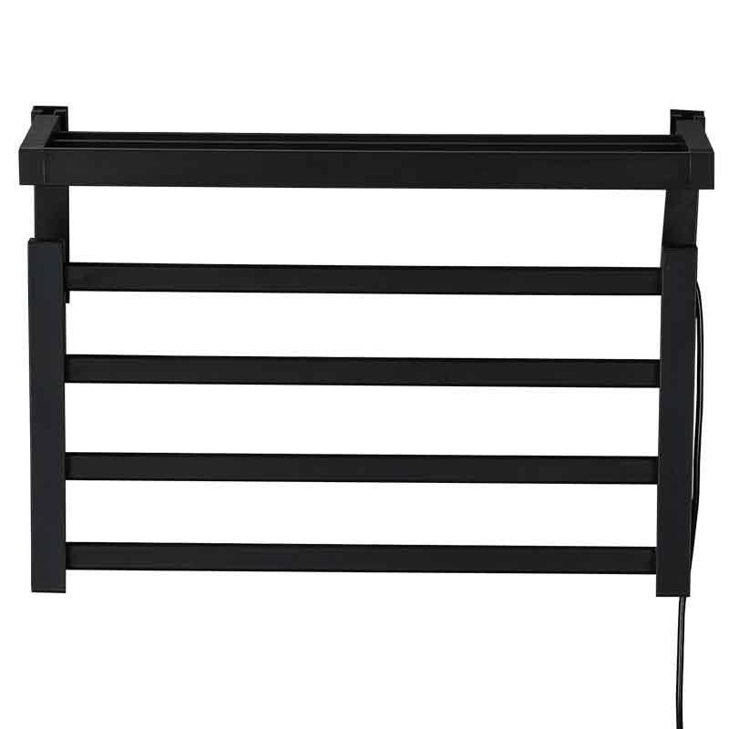 Electric Black Perforated Towel Rack