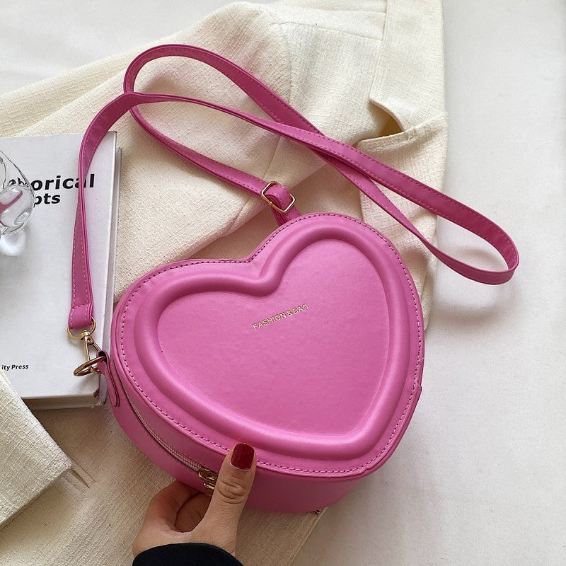 Fashion Heart Shaped Shoulder Messenger Bag