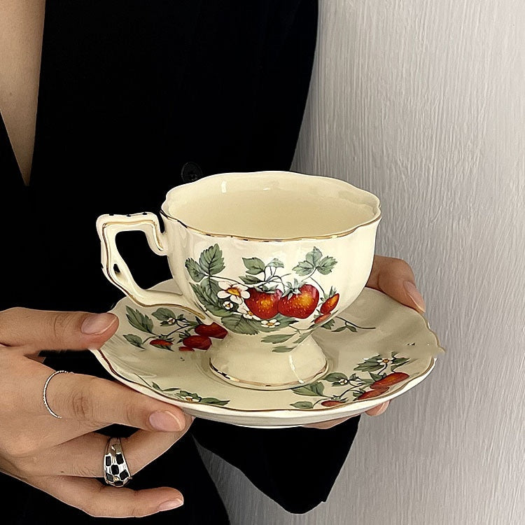 Retro Romantic Afternoon Tea Cup And Saucer Suit
