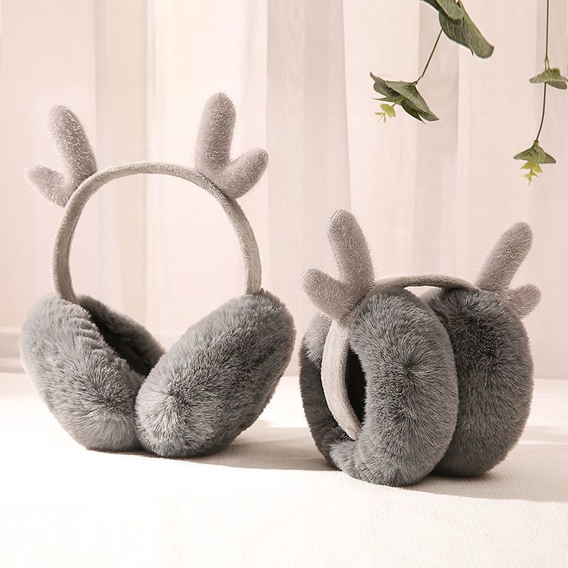 Internet Celebrity Antlers Earmuffs Earcaps Warm Women