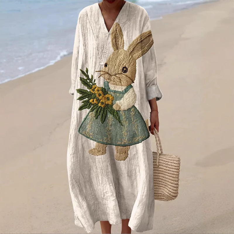 Women's Elegant Chic Loose Mid-length Dress