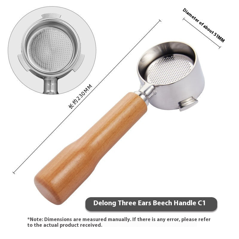 51mm Coffee Machine Handle Modified Solid Wood Handle