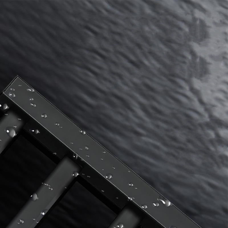 Electric Black Perforated Towel Rack