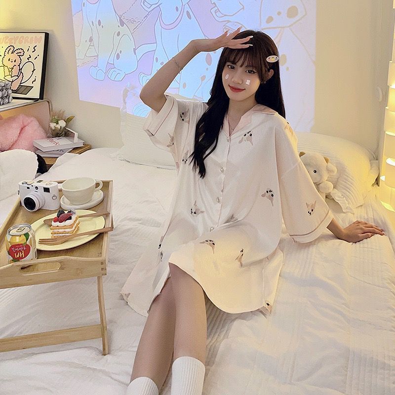 Cute Women's Short Sleeve Plus Size Loose