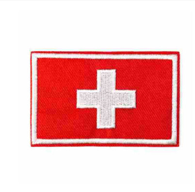 Embroidered National Flag Armband Hat Patch