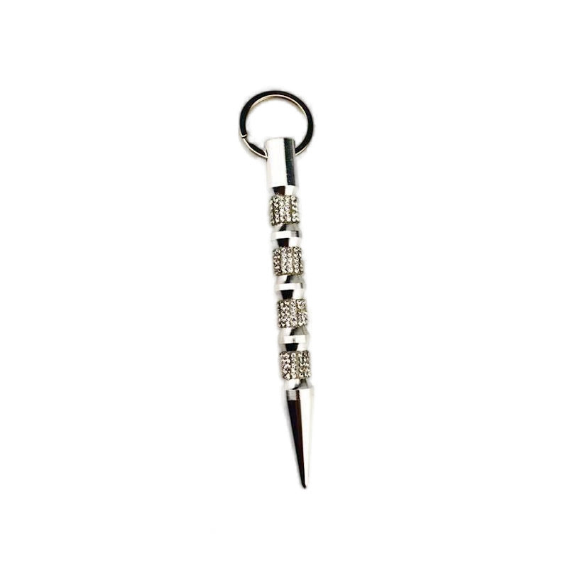 Metal Portable Self-defense Stick Keychain Pendant