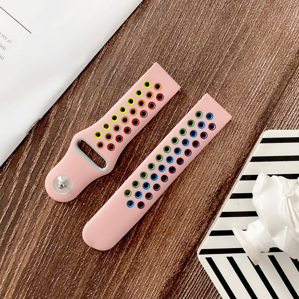 Silicone Wristband Two-tone Watch Band