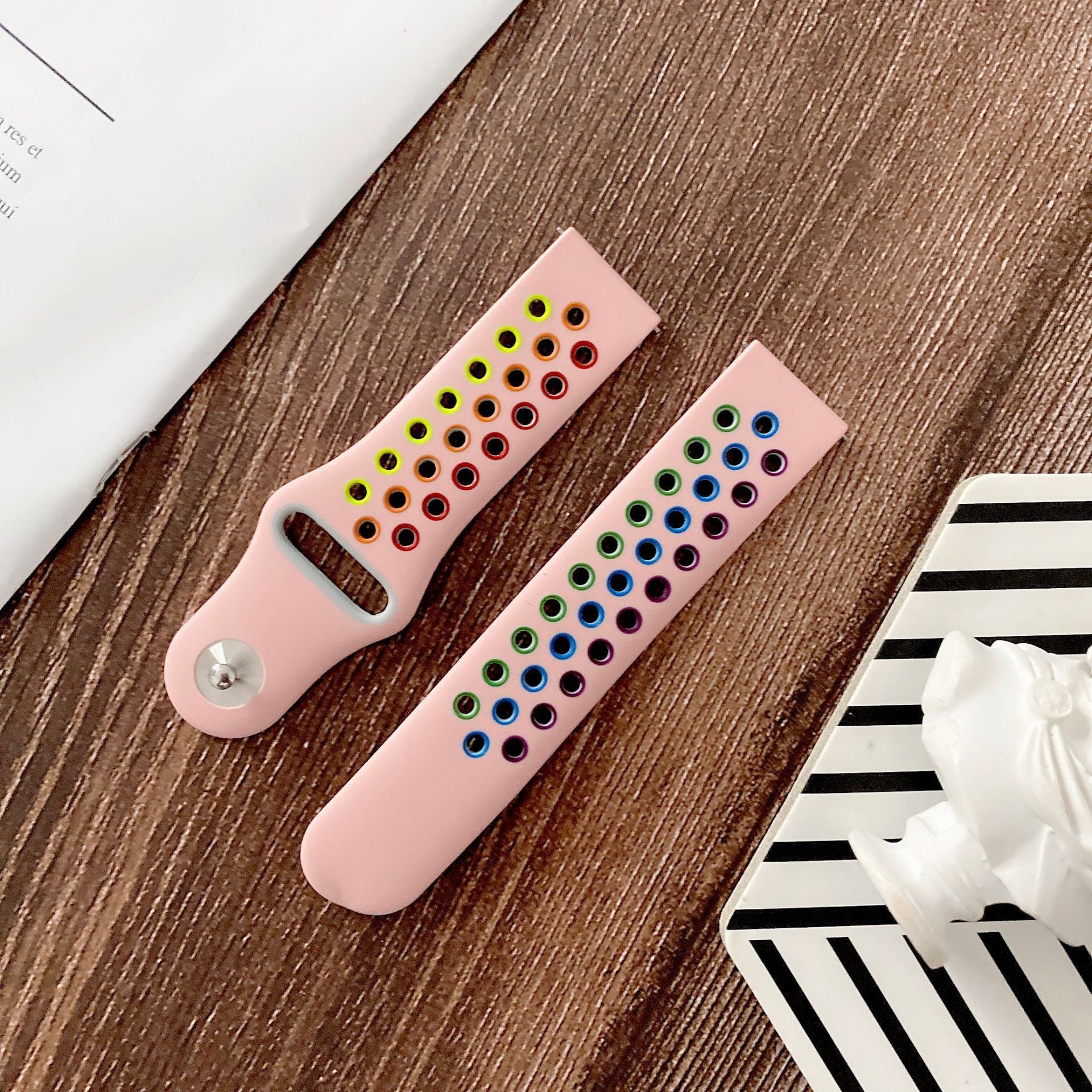 Silicone Wristband Two-tone Watch Band