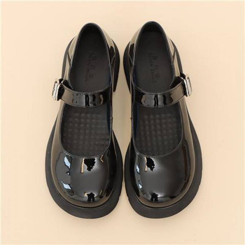 Women's Fashion Round Toe Square Heel Flats