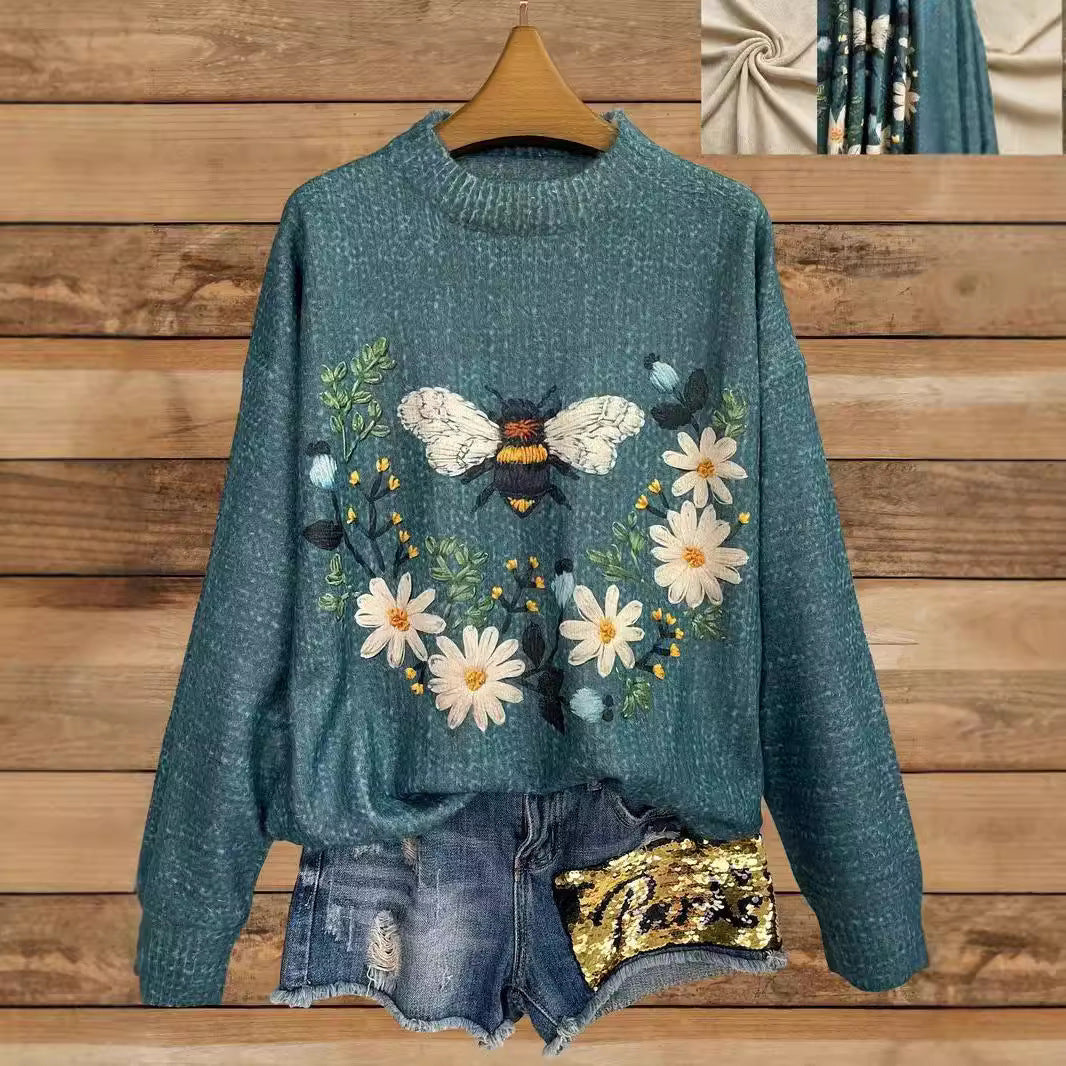 Men's 3D Printed Warm Leisure Winter Sweater