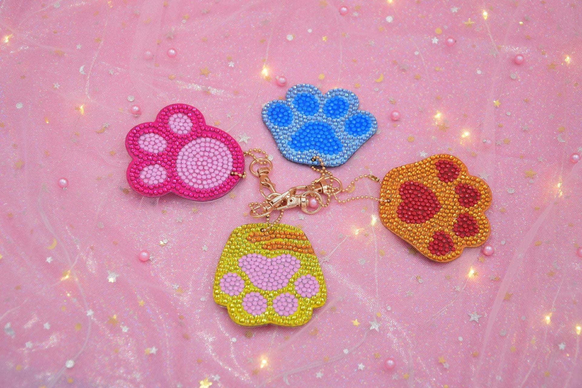 Diamond Painting Keychain Creative Children Cartoon Decorative Pendant