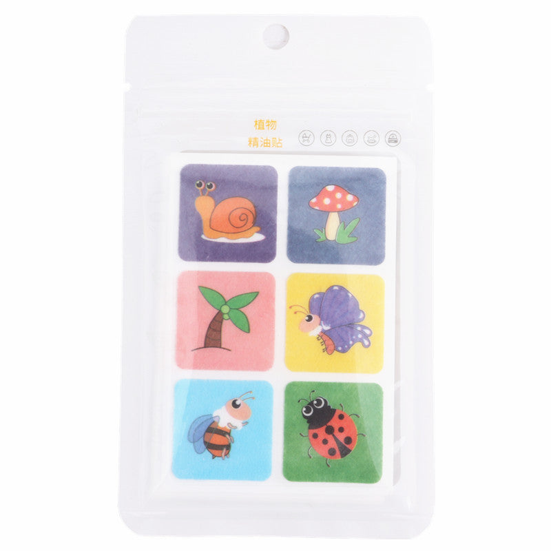 Organic Oil Lemongrass Stickers Cartoon Non-woven Fabric For Infants