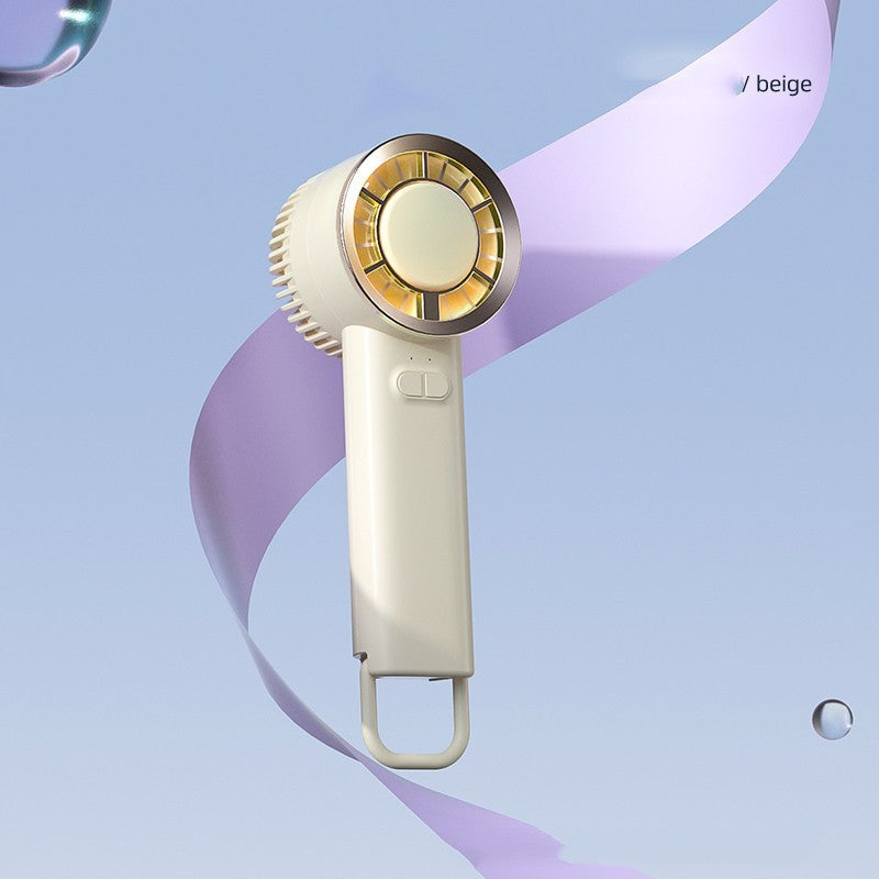 Ice Cooling Fan Handheld USB Rechargeable