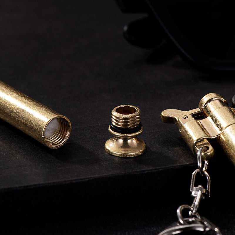 Creative Personalized Pipe Sand Wheel Kerosene Lighter