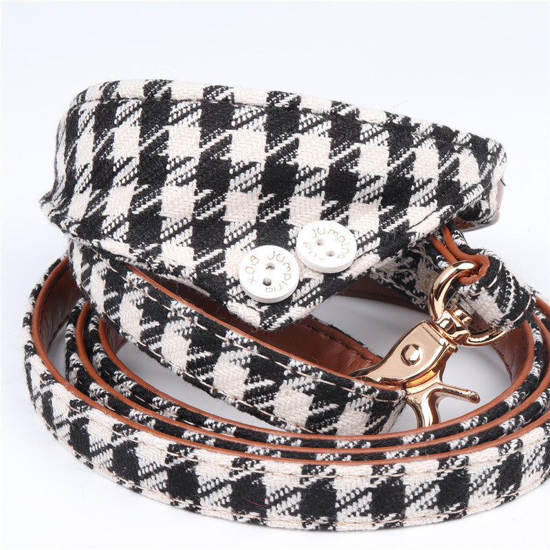 English Pet Dog Bow Collar Triangle Scarf