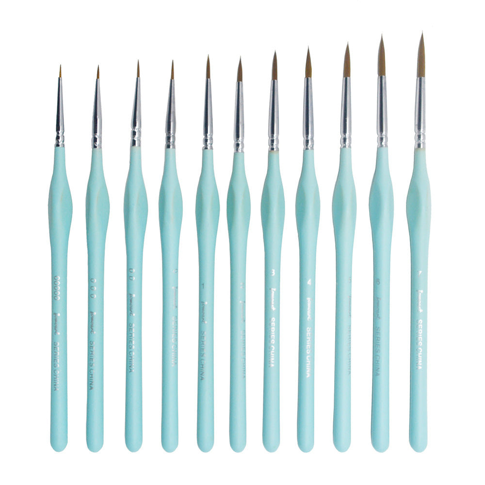 Ultra-fine Three-side Hook Line Pen Watercolor Gouache Fine Pen Outline Pigment Liner Painting Feature Brush Ultra-fine Chinese Painting Hand-painted